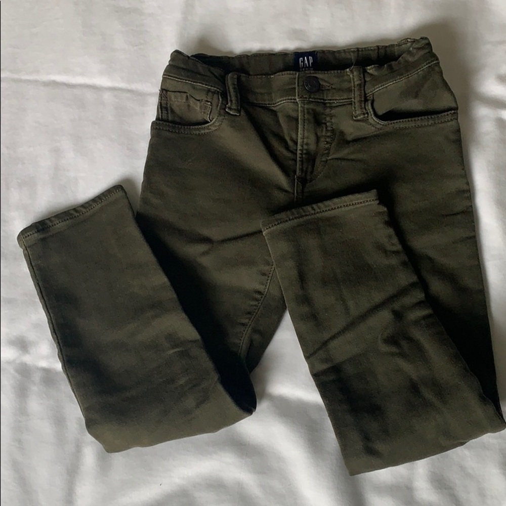 Gap Kids green stretch pants boys